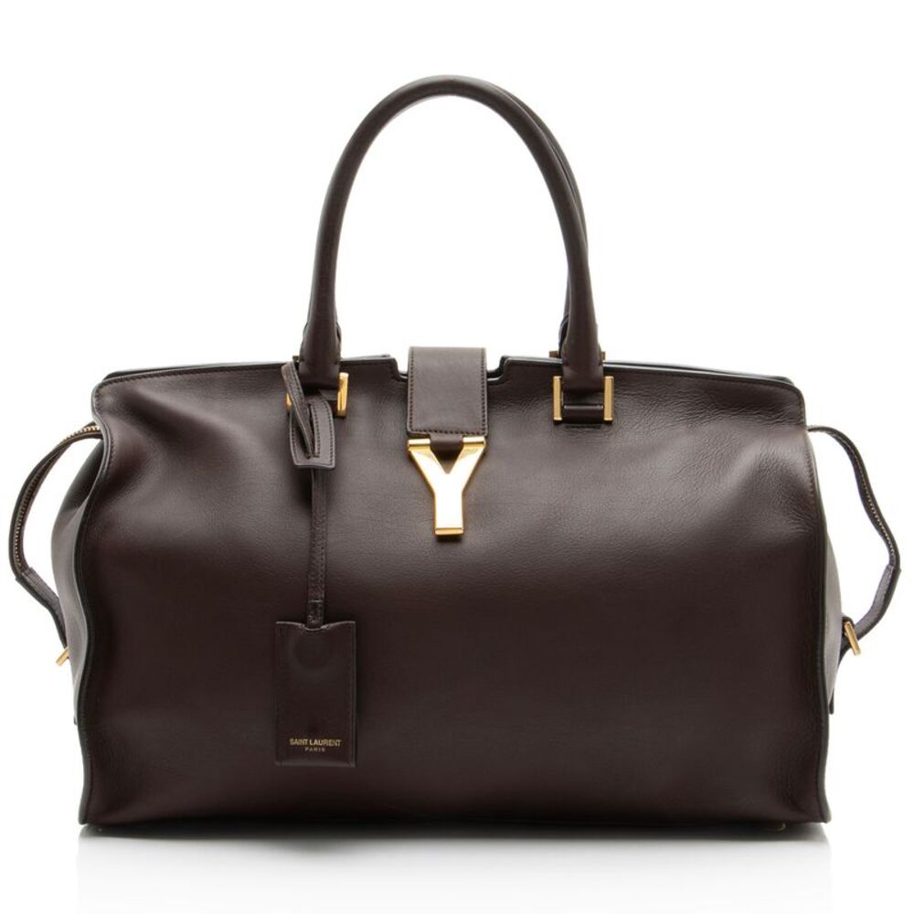 Saint Laurent Calfskin Classic Cabas Y Medium Tote